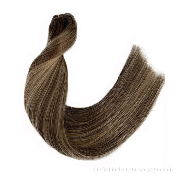 Wholesale Weft Human Hair Extensions Straight Human Hair Weft Extensions for Women One Piece  Human Hair Weft Sew in Extension